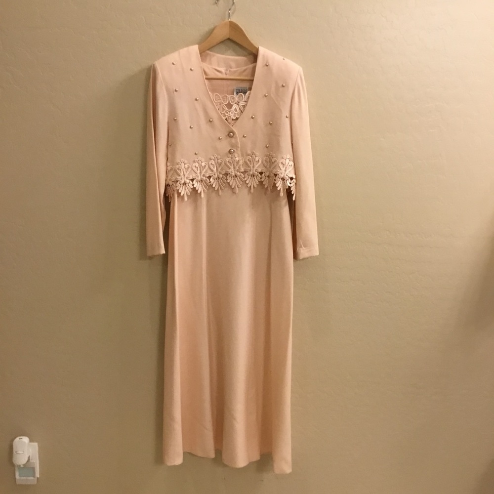 R&M Richards Petite maxi dress with jacket